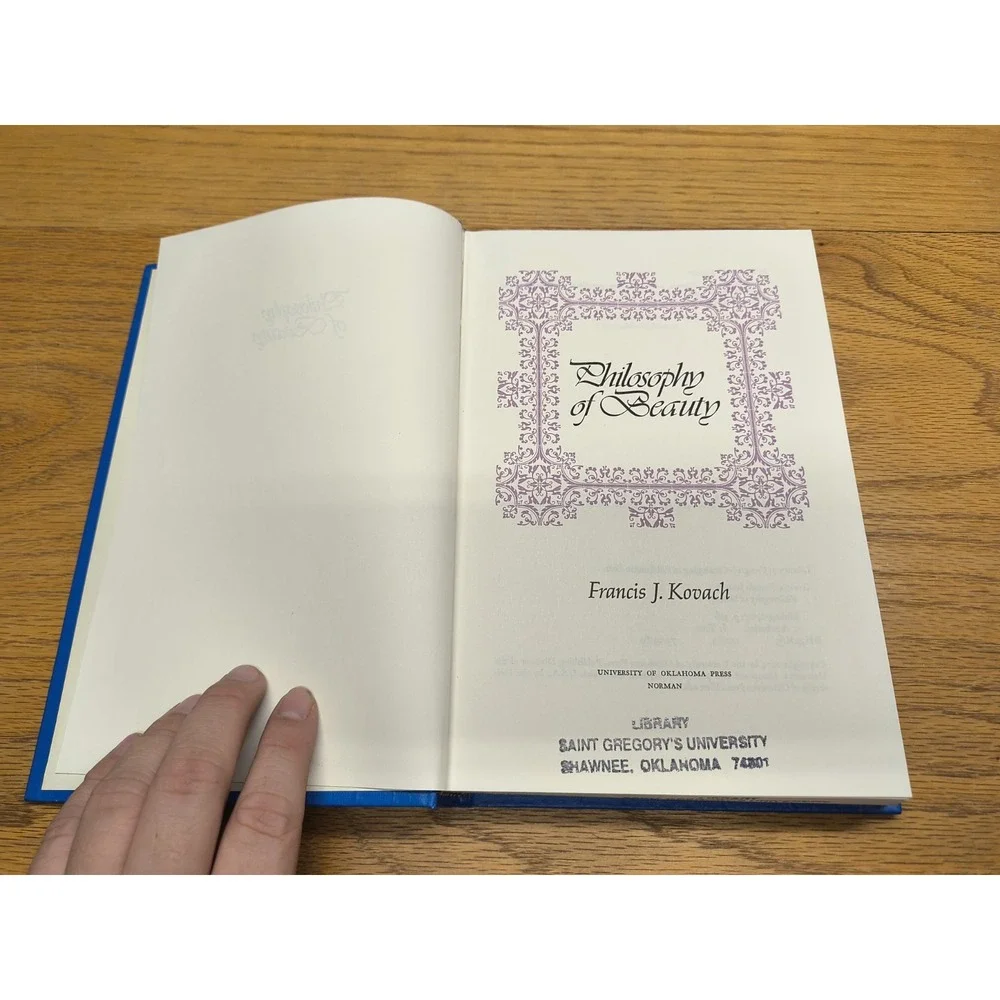 Philosophy of Beauty Francis J‎ Kovach *First Edition*